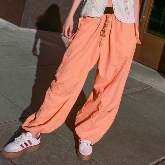 Orange Urban Outfitters Women’s Nylon jogger pant - Picture 3 of 9